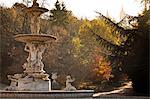 Campo de Moro gardens in autumn, Madrid, Spain