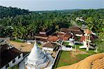 Sri Lanka, Southern Province, view from Buddha head at Wevurukannala Vihara Buddhist temple