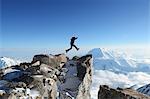 Mt Hunter , 4257m, and climbing expedition on Mt McKinley 6194m, highest mountain in north America, Denali National Park, Alaska, United States of America, USA , MR,