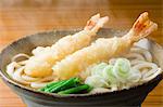 Japanese style Udon noodles and Tempura