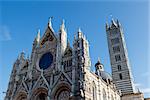 Beautiful Santa Maria Cathedral in Siena, Tuscany, Italy