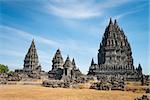 Candi Prambanan or Candi Rara Jonggrang is a 9th-century Hindu temple compound in Central Java, Indonesia, dedicated to the Trimurti: the Creator (Brahma), the Preserver (Vishnu) and the Destroyer (Shiva).