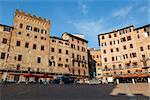 Piazza del Campo, Central Square of Siena, Tuscany, Italy