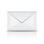 White envelope. Vector illustration