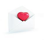 love letter on a white background