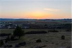 Sunset over Fields, Oberpfalz, Bavaria, Germany