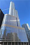 Trump Tower, Chicago's second tallest building, Chicago, Illinois, United States of America, North America