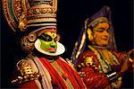 Spectacle of Kutiyattam, Indian theater in Kochi, Kerala, India, Asia