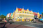The colourful dutch houses at the Sint Annabaai in Willemstad, UNESCO World Heritage Site, Curacao, ABC Islands, Netherlands Antilles, Caribbean, Central America