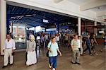 Commuters at Sirkeci Gar (Central railway) railway station former terminal stop of the Orient Express, Istanbul, Turkey, Europe, Durasia