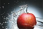 Red Apple With Water