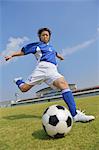 Woman Playing Soccer