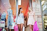 Women shopping together