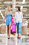 Women shopping together in mall