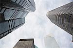 Low angle view of skyscrapers