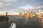 New York City skyline and bridge