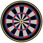 The target for the game of darts. Club game. Vector illustration.