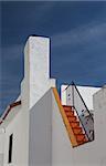 Detail of white house in Mijas on Costa del Sol in Spain