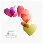 Valentine day transparent hearts background. EPS10 illustration with transparencies layered for easy manipulation and custom coloring.