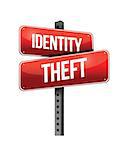 identity theft illustration design over a white background