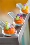 Salmon and Wasabi in Appetizer Spoon
