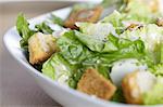Caesar Salad in a Bowl; Close Up