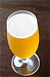A glass of lager