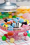 An assortment of sweet treats (liquorice, sweets)