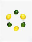 A circle of limes and lemons