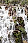 South America, Brazil, Goias, Chapada dos Veadeiros, the Cachoeira Almecegas waterfall just outside the UNESCO World Heritage listed Chapada dos Veadeiros national park