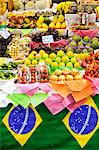 South America, Brazil, Sao Paulo, tropical fruit for sale in the Sao Paulo Municipal Market in the city centre