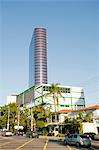 South America, Brazil, Sao Paulo, a view of the Tomie Ohtake Instute in the city centre by architect Ruy Ohtake