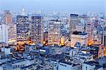 South America, Brazil, Sao Paulo, view from the top of the Terraco Italia Tower