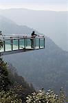 China, Yunnan, Xinping. Sky platform in Mount Ailaoshan Nature Reserve near Xinping.