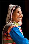 China, Yunnan, Xishuangbanna. A lady of the Jinuo ethnic minority near Jinghong.