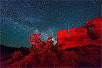 Night sky at Devils Garden, Grand Staircase National Monument, Colorado Plateau,  Utah,  USA