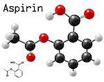 structural model of aspirin molecule