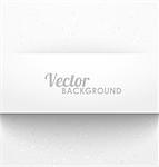 Paper rectangle banner with drop shadows on white background. Vector illustration
