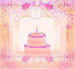 Happy Birthday Card - raster illustration