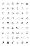 Icons and pictograms set. EPS10 vector illustration.