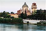 Saint George's Church on Adige River Bank in Verona, Veneto, Italy