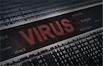 computer virus detection. Spyware concept. Grunge background