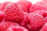 Ripe Berry Red Raspberry, closeup, macro