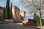 Famous Alhambra palace in Grenada in Spain