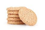 Almond cookies isolated on the white background
