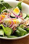 French salad Nicoise - with tuna and egg