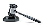 An image of a black judge gavel