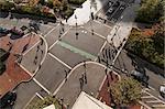 People crossing road, Atlantic Avenue, Boston, Massachusetts, USA