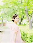 Portrait of a Japanese woman smiling at camera