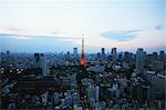 Tokyo Tower and cityscape